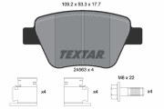 2456301 Sada brzdových destiček, kotoučová brzda epad TEXTAR