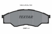 2456701 Sada brzdových destiček, kotoučová brzda TEXTAR