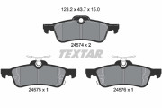 2457401 Sada brzdových destiček, kotoučová brzda epad TEXTAR