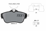 2457801 Sada brzdových destiček, kotoučová brzda epad TEXTAR