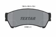 2458201 Sada brzdových destiček, kotoučová brzda epad TEXTAR