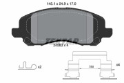 2458301 Sada brzdových destiček, kotoučová brzda epad TEXTAR