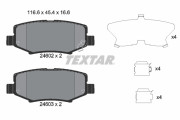 2460201 Sada brzdových destiček, kotoučová brzda TEXTAR
