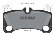 2461401 Sada brzdových destiček, kotoučová brzda TEXTAR