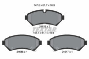 2461501 Sada brzdových destiček, kotoučová brzda TEXTAR