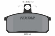 2466301 Sada brzdových destiček, kotoučová brzda TEXTAR