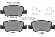 2466401 Sada brzdových destiček, kotoučová brzda epad TEXTAR