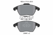 2469601 Sada brzdových destiček, kotoučová brzda epad TEXTAR