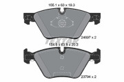 2469781 Sada brzdových destiček, kotoučová brzda Lightweight Technology TEXTAR