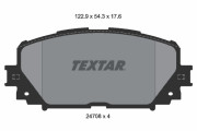 2470801 Sada brzdových destiček, kotoučová brzda TEXTAR