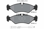 2473901 Sada brzdových destiček, kotoučová brzda epad TEXTAR