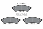 2474401 Sada brzdových destiček, kotoučová brzda epad TEXTAR