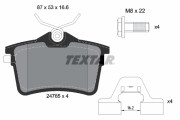 2476501 Sada brzdových destiček, kotoučová brzda TEXTAR