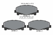 2476601 Sada brzdových destiček, kotoučová brzda epad TEXTAR