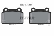 2482701 Sada brzdových destiček, kotoučová brzda epad TEXTAR