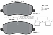 2483901 Sada brzdových destiček, kotoučová brzda epad TEXTAR