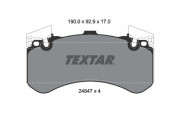 2484701 Sada brzdových destiček, kotoučová brzda TEXTAR