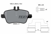 2484803 Sada brzdových destiček, kotoučová brzda epad TEXTAR