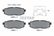 2485401 Sada brzdových destiček, kotoučová brzda epad TEXTAR