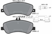 2486781 Sada brzdových destiček, kotoučová brzda Lightweight Technology TEXTAR