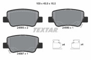 2488501 Sada brzdových destiček, kotoučová brzda epad TEXTAR
