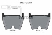 2488801 Sada brzdových destiček, kotoučová brzda TEXTAR
