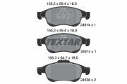 2491401 Sada brzdových destiček, kotoučová brzda epad TEXTAR