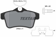 2492201 Sada brzdových destiček, kotoučová brzda epad TEXTAR