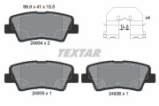 2493401 Sada brzdových destiček, kotoučová brzda epad TEXTAR