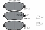 2494601 Sada brzdových destiček, kotoučová brzda TEXTAR