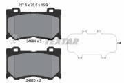 2499401 Sada brzdových destiček, kotoučová brzda TEXTAR