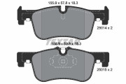 2501401 Sada brzdových destiček, kotoučová brzda epad TEXTAR