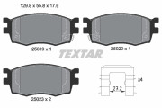 2501901 Sada brzdových destiček, kotoučová brzda epad TEXTAR