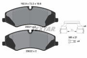 2502101 Sada brzdových destiček, kotoučová brzda epad TEXTAR