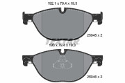 2504581 Sada brzdových destiček, kotoučová brzda Lightweight Technology TEXTAR