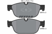 2507001 Sada brzdových destiček, kotoučová brzda epad TEXTAR