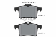 2511401 Sada brzdových destiček, kotoučová brzda epad TEXTAR