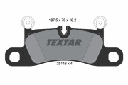 2514301 Sada brzdových destiček, kotoučová brzda TEXTAR