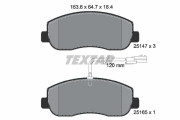 2514701 Sada brzdových destiček, kotoučová brzda epad TEXTAR