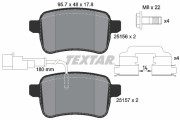 2515601 Sada brzdových destiček, kotoučová brzda epad TEXTAR