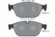2516002 Sada brzdových destiček, kotoučová brzda epad TEXTAR
