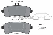 2516301 Sada brzdových destiček, kotoučová brzda epad TEXTAR