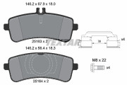 2516305 Sada brzdových destiček, kotoučová brzda epad TEXTAR