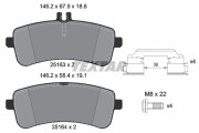 2516302 Sada brzdových destiček, kotoučová brzda epad TEXTAR