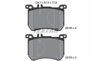 2518301 Sada brzdových destiček, kotoučová brzda epad TEXTAR
