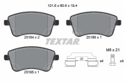 2518401 Sada brzdových destiček, kotoučová brzda epad TEXTAR