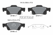 2519603 Sada brzdových destiček, kotoučová brzda epad TEXTAR