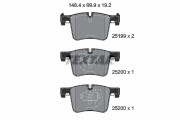2519901 Sada brzdových destiček, kotoučová brzda epad TEXTAR