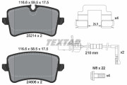 2521403 Sada brzdových destiček, kotoučová brzda epad TEXTAR