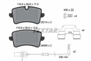 2521405 Sada brzdových destiček, kotoučová brzda epad TEXTAR